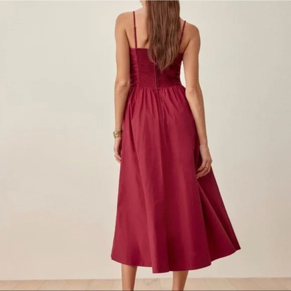 Reformation Lissa Dress - Cherry - Picture 4 of 15